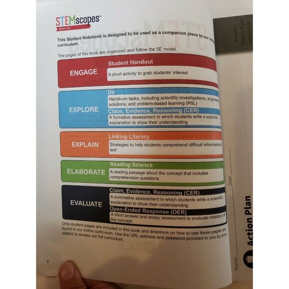 STEMscopes Student Notebook Eighth Grade Textbook WA Homeschool Science 2018 - Picture 8 of 12